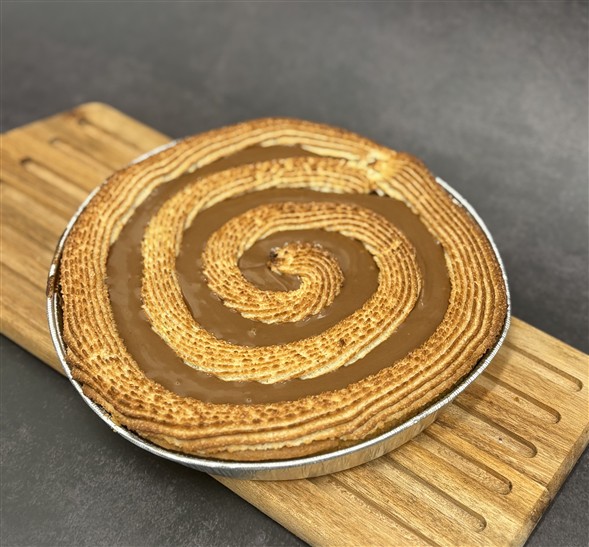 Nougat mazzarintærte m/kransekage